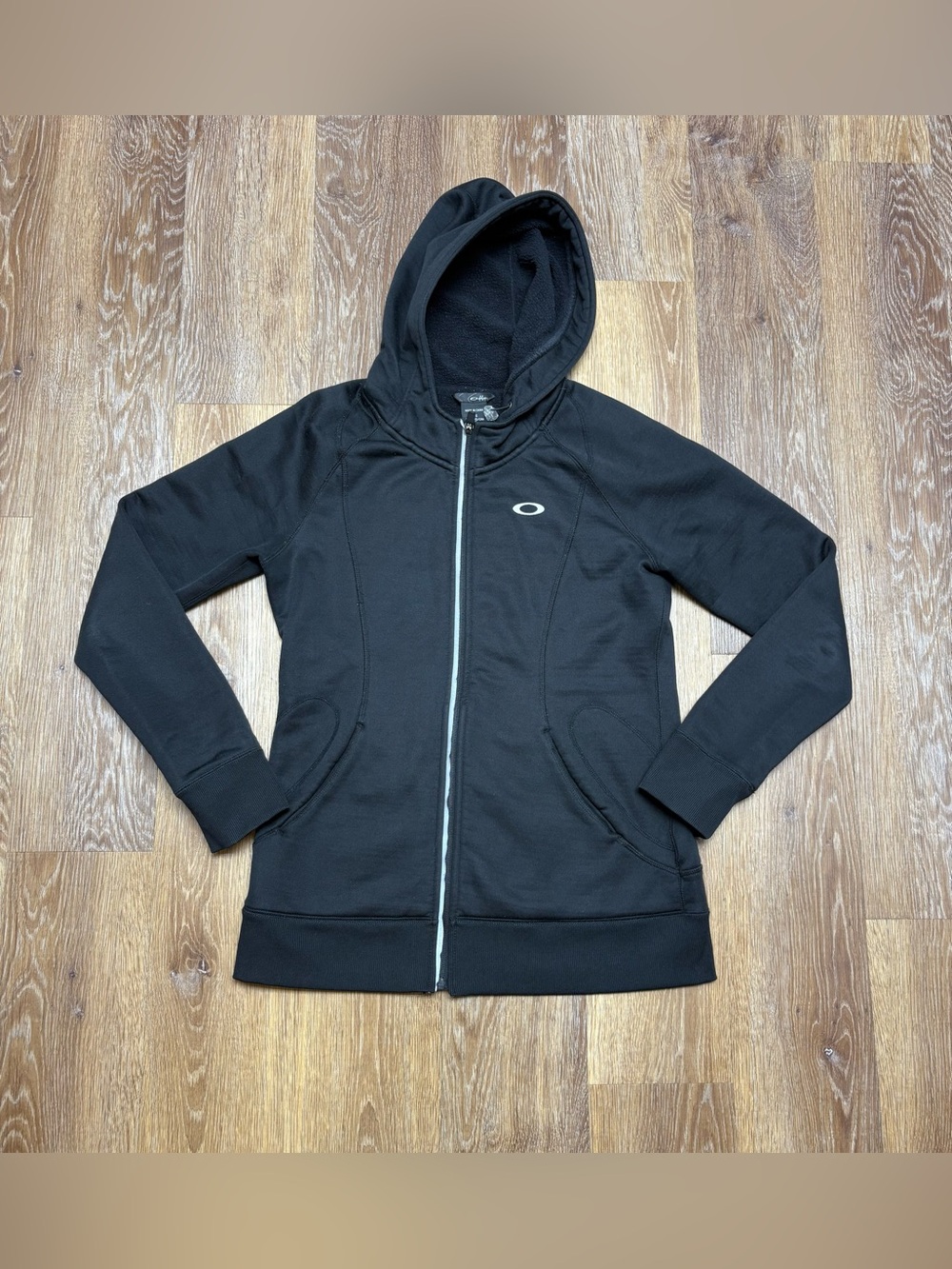Oakley Women's Black Zip-Up Hooded Sweatshirt